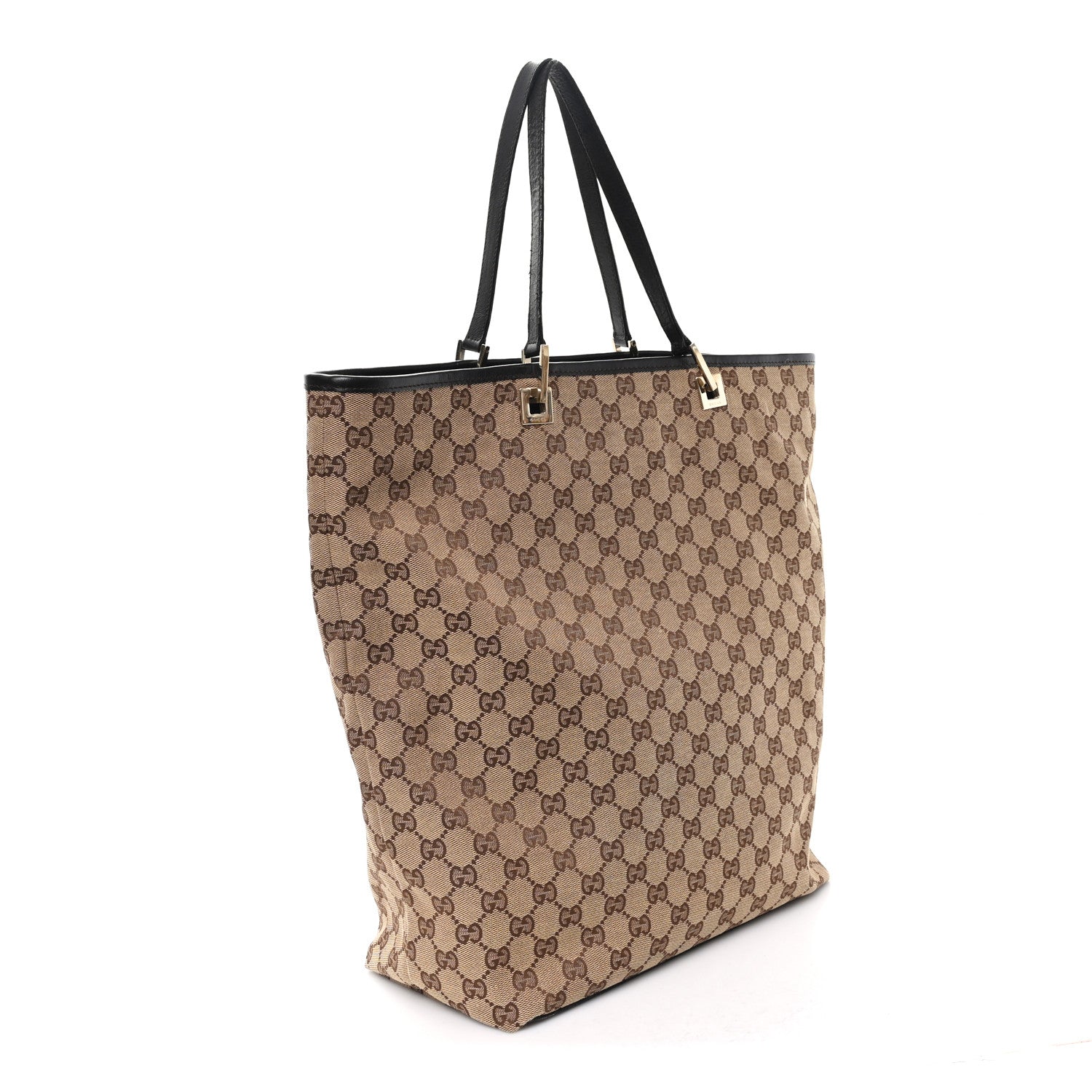 Gucci Monogram Large Bucket Tote Dark Brown 3 of 12