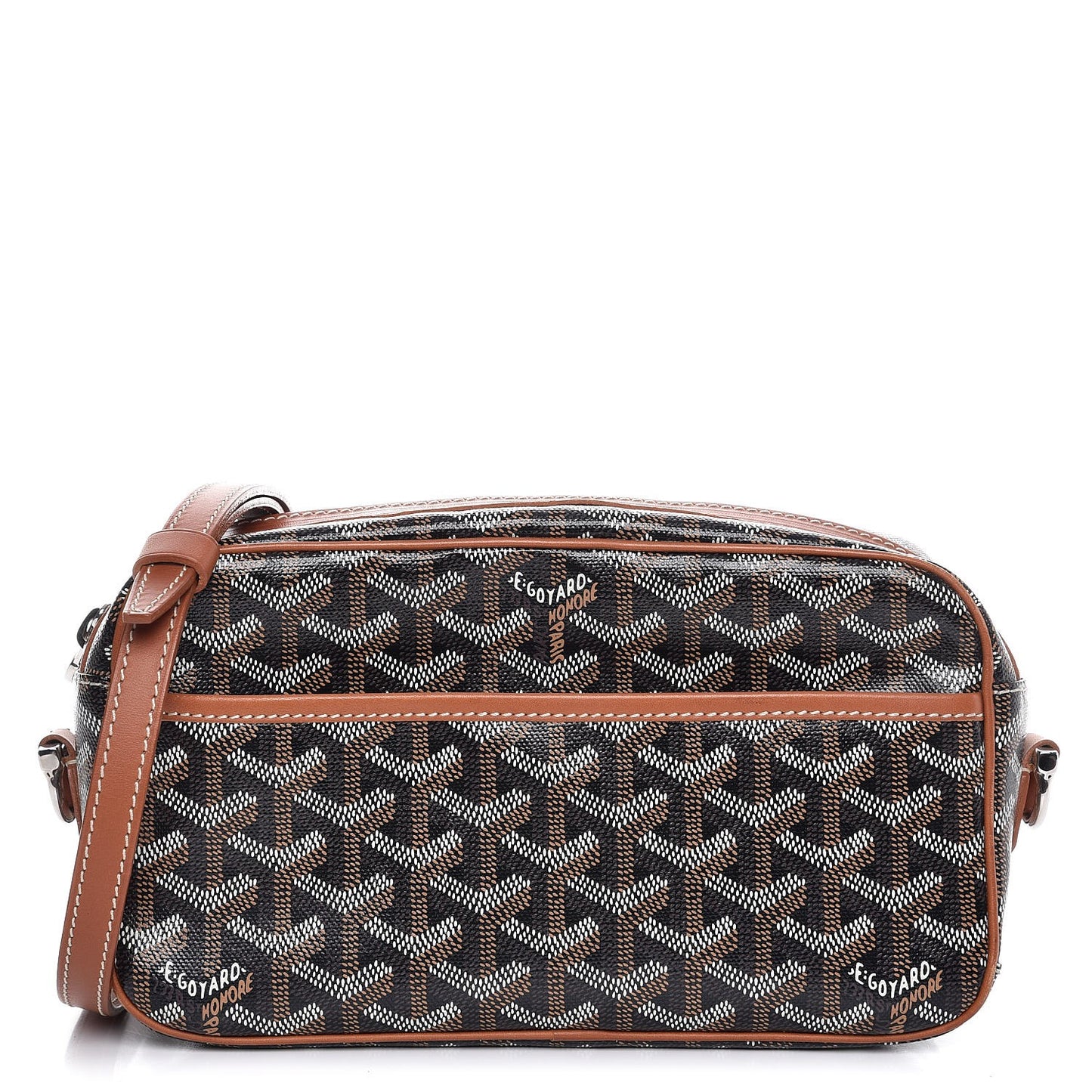 Goyardine Amacapvert Crossbody Bag Black Gold