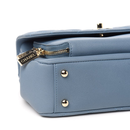 Chanel Caviar Quilted Medium Business Affinity Flap Blue 7 of 10