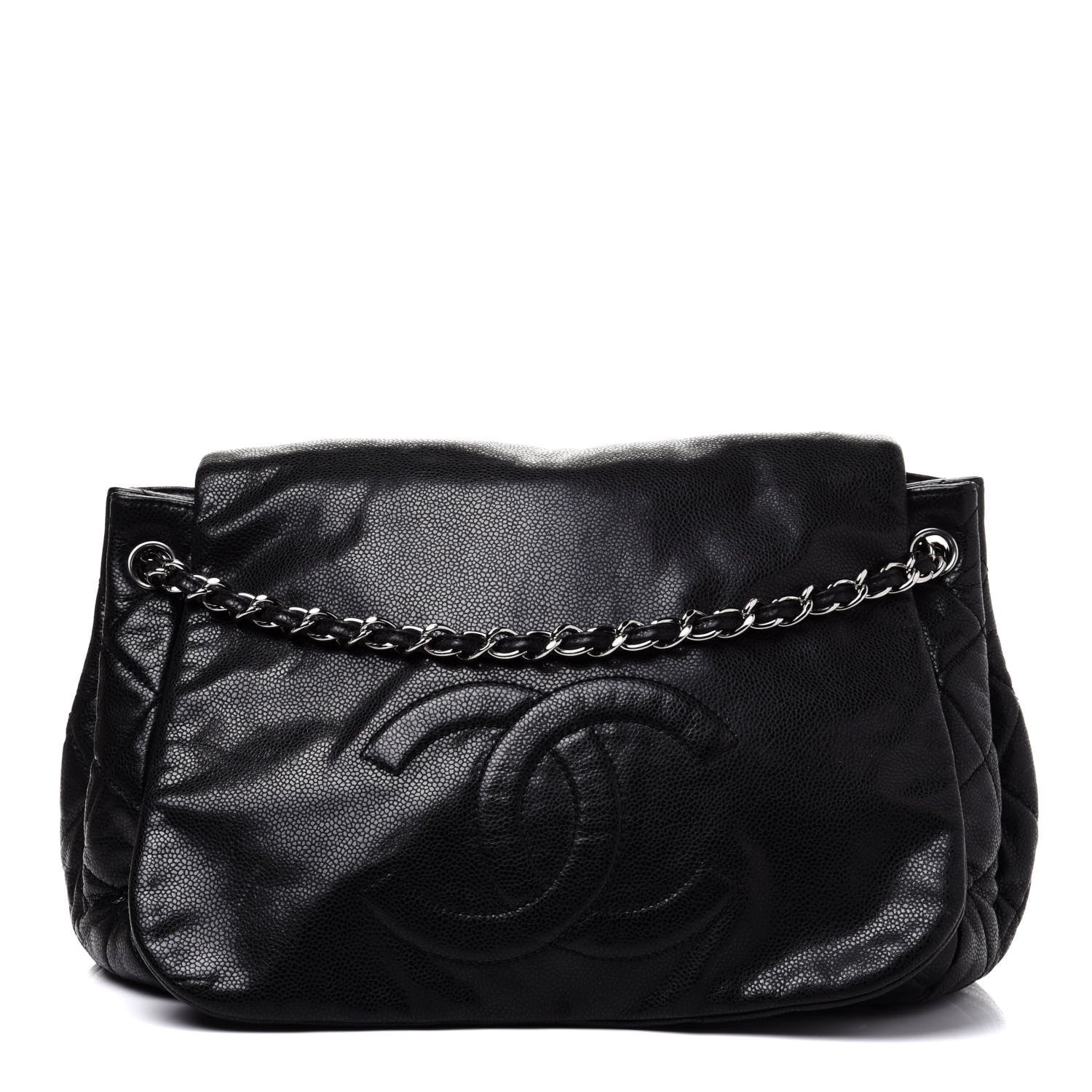 Chanel Caviar Timeless CC Accordion Flap Black 1 of 17