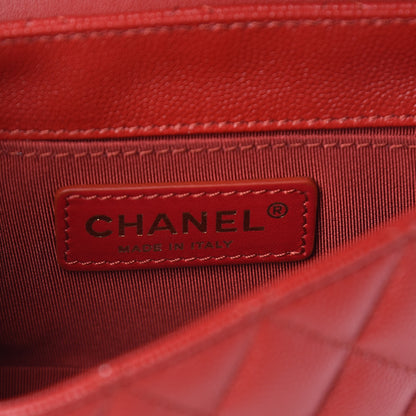 Chanel Caviar Quilted Flap Waist Bag Red 6 of 12