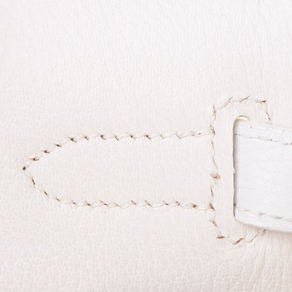 Hermes Taurillon Clemence Birkin 35 White 12 of 44