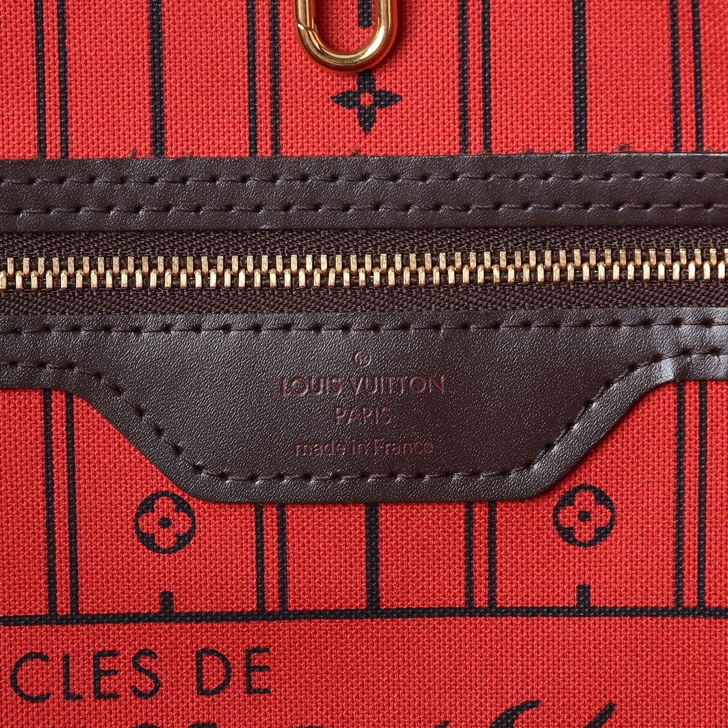 Louis Vuitton Damier Ebene Neverfull MM 6 of 7