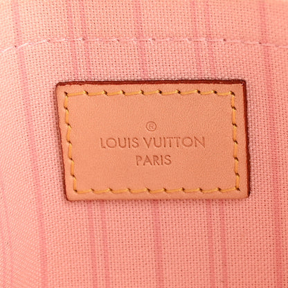 Louis Vuitton Damier Azur Neverfull MM GM Pochette Rose Ballerine 8 of 15