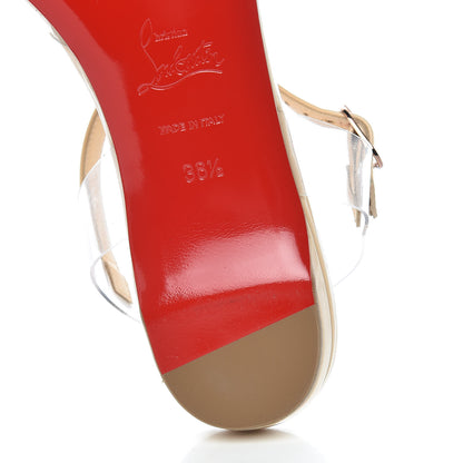 Christian Louboutin Patent PVC Nosy Flats 36.5 Nude Transparent 13 of 13