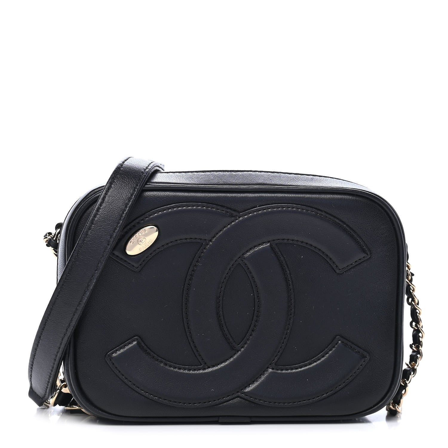 Chanel Lambskin CC Mania Camera Case Black 1 of 9