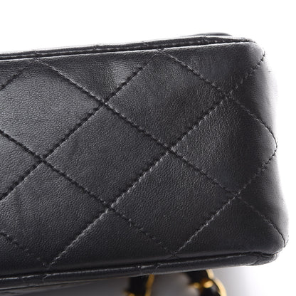 Chanel Lambskin Quilted Medium Double Flap Black 28 of 30