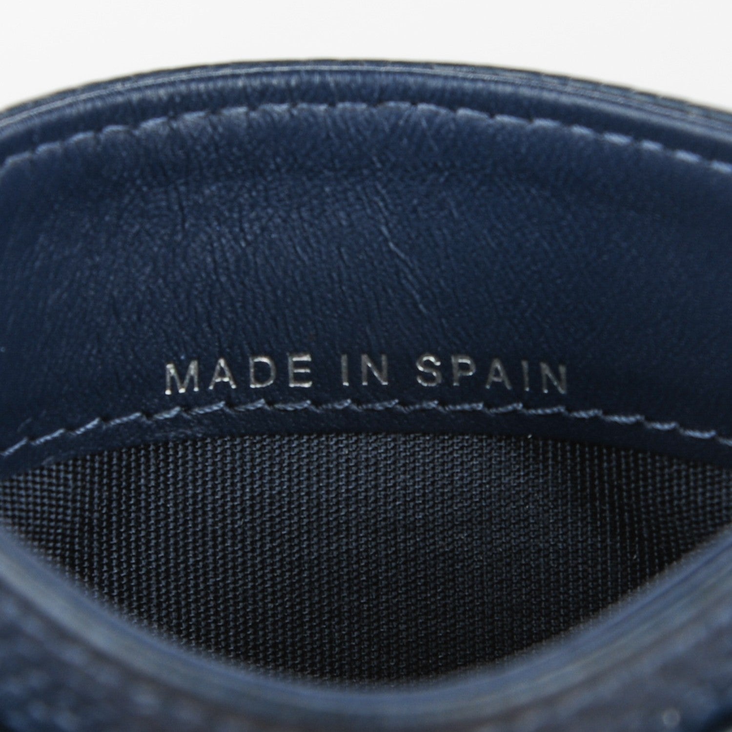 Chanel Caviar Timeless CC Card Holder Dark Blue 6 of 7