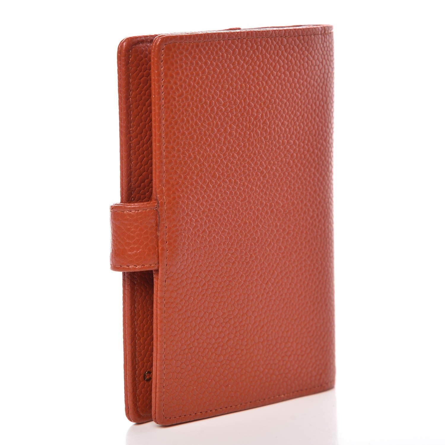 Chanel Caviar CC Mini Ring Agenda Planner Orange 3 of 10