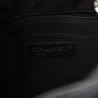 Chanel Lambskin Quilted CC Chain Drawstring Tote Black 6 of 11