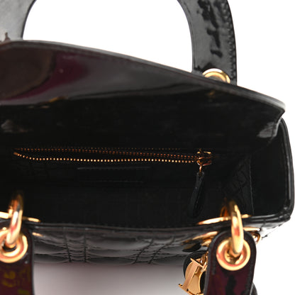 Christian Dior Patent Cannage Mini Lady Dior Black 5 of 13