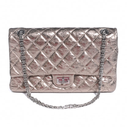 Chanel Aged Calfskin 2.55 Reissue 226 Flap Metallic Silver 1 of 7