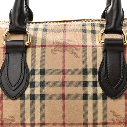 Burberry Haymarket Check Small Chester Bowling Bag Chocolate 7 of 17