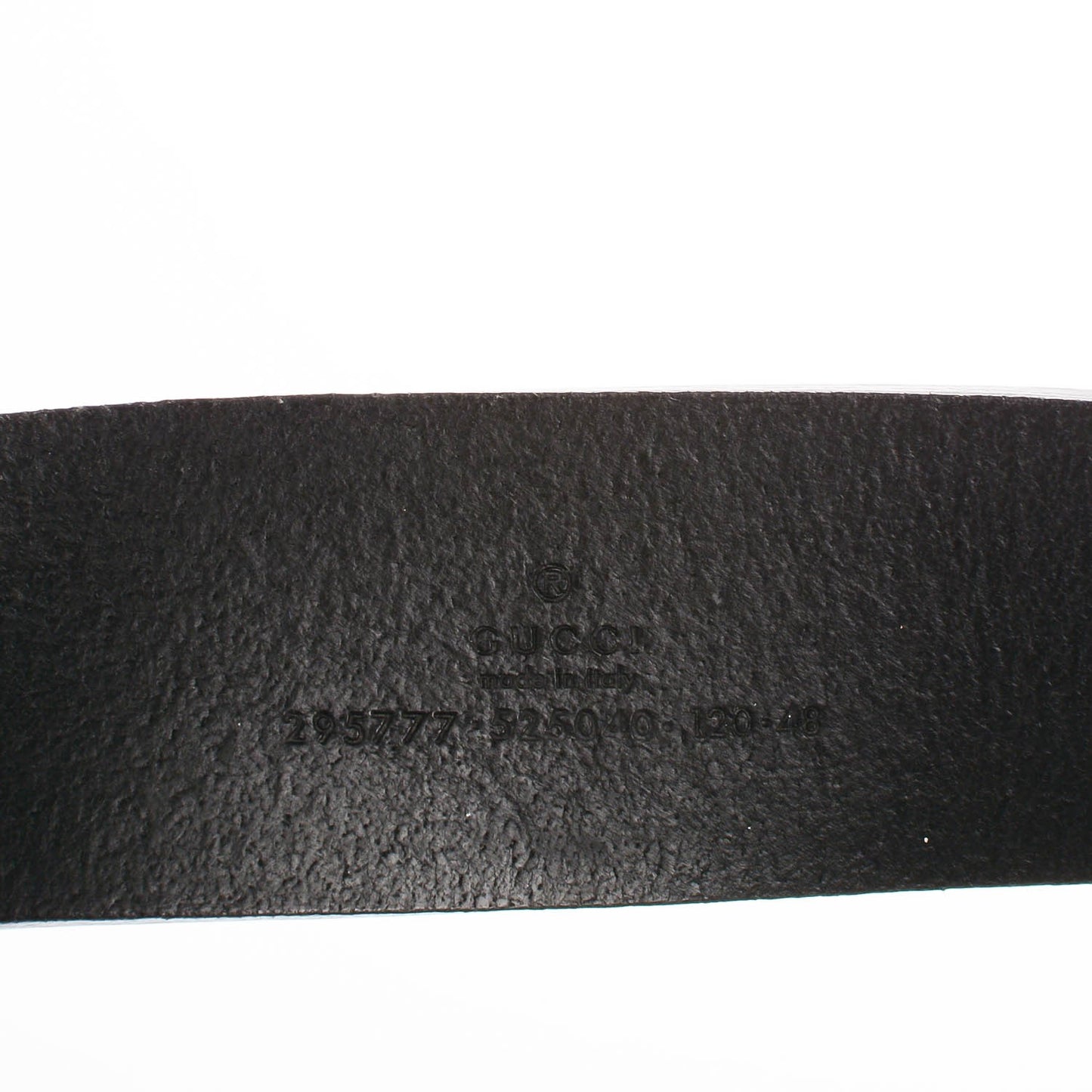 Calfskin Bi Color Interlocking G Belt 120 48 Black
