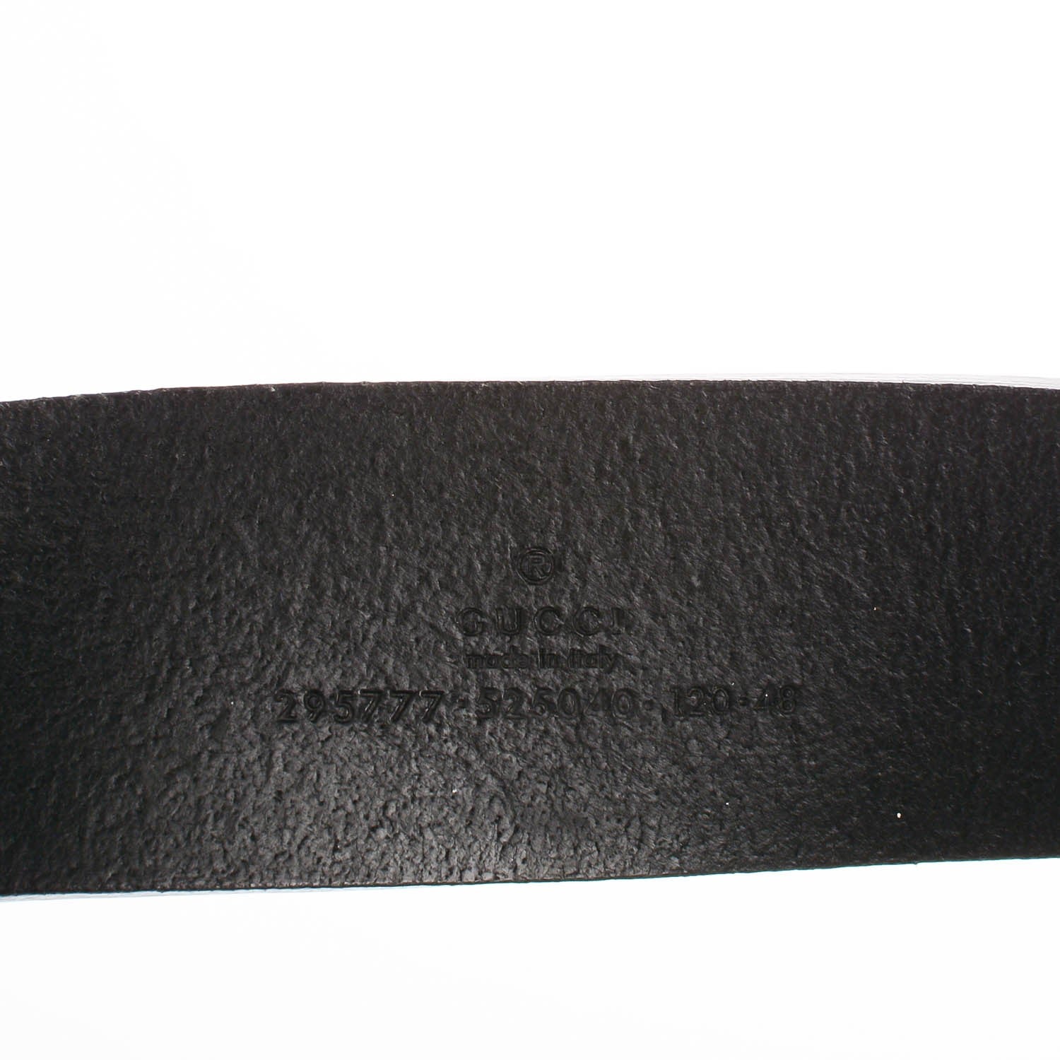 Gucci Calfskin Bi Color Interlocking G Belt 120 48 Black 4 of 5
