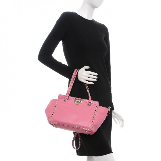 Valentino Garavani Vitello Small Rockstud Tote Ninphea 2 of 12