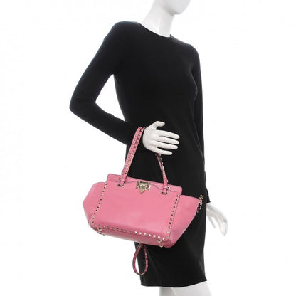 Valentino Garavani Vitello Small Rockstud Tote Ninphea 2 of 12