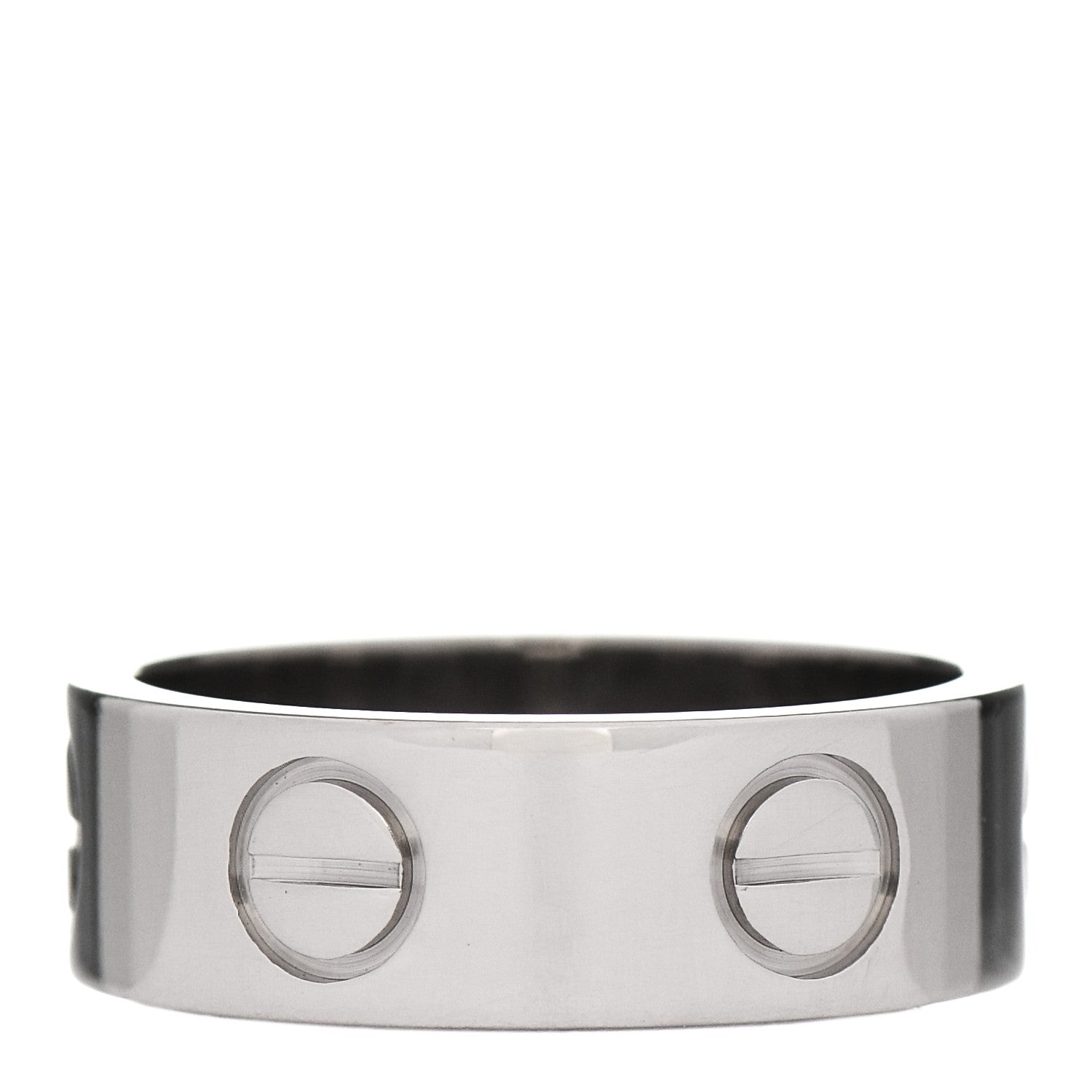 Cartier 18K White Gold 5.5mm LOVE Ring 46 3.75 3 of 4