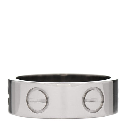 Cartier 18K White Gold 5.5mm LOVE Ring 46 3.75 3 of 4