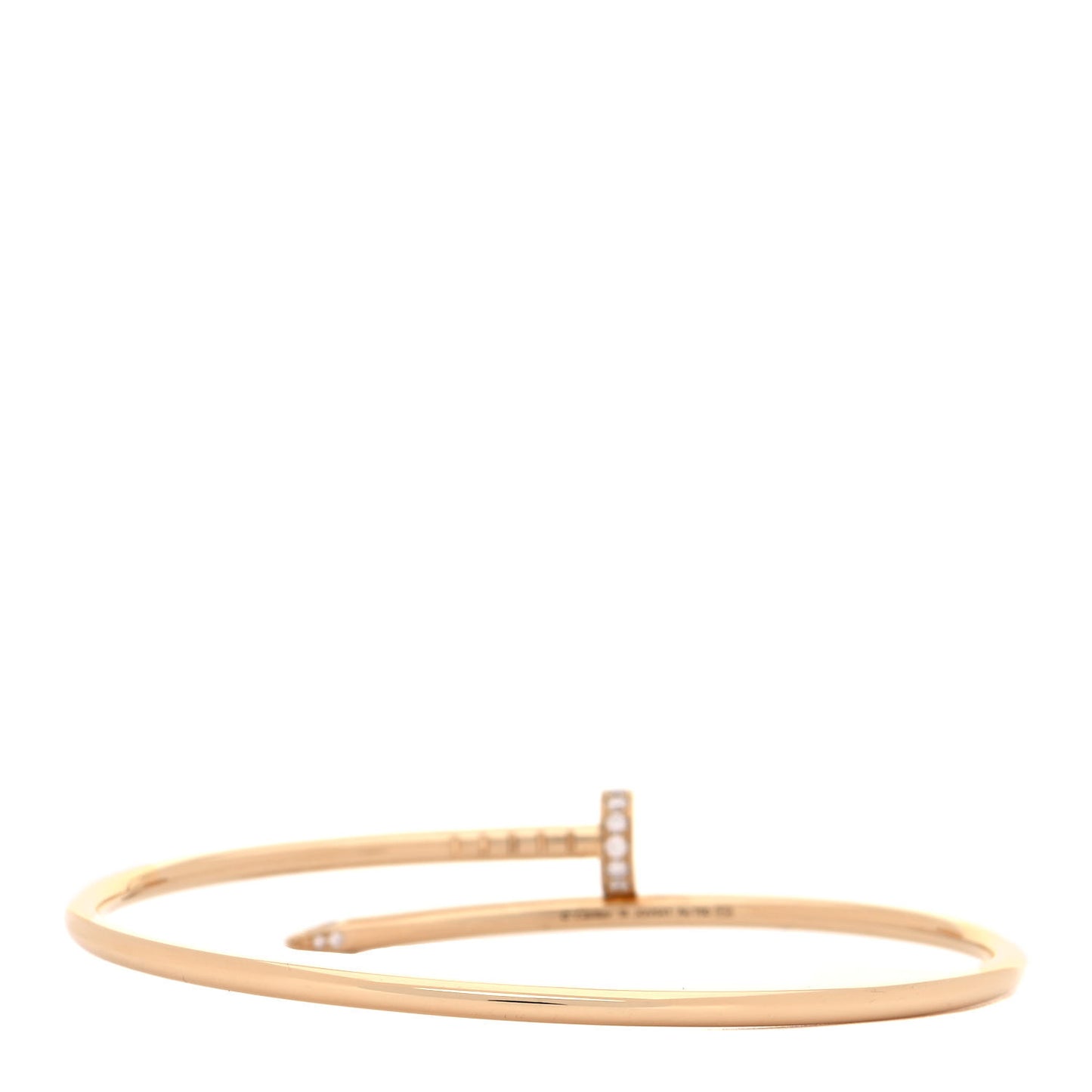 18K Yellow Gold Diamond Small Juste Un Clou Bracelet 18