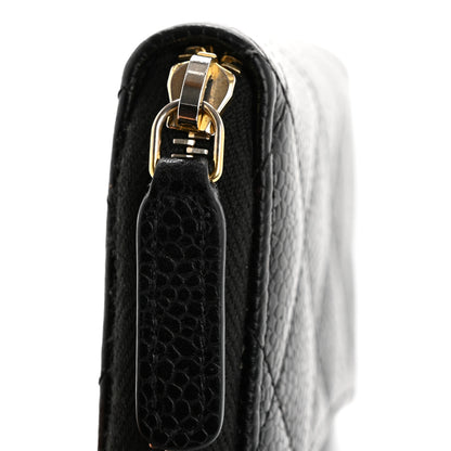 Chanel Caviar Quilted Classic Zipped Coin Purse Black 9 of 10
