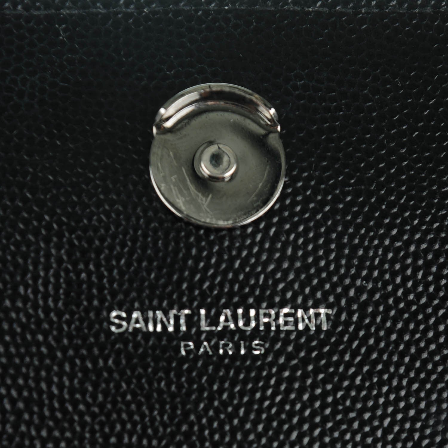 Saint Laurent Grain De Poudre Medium Classic Monogram Satchel Black 6 of 7