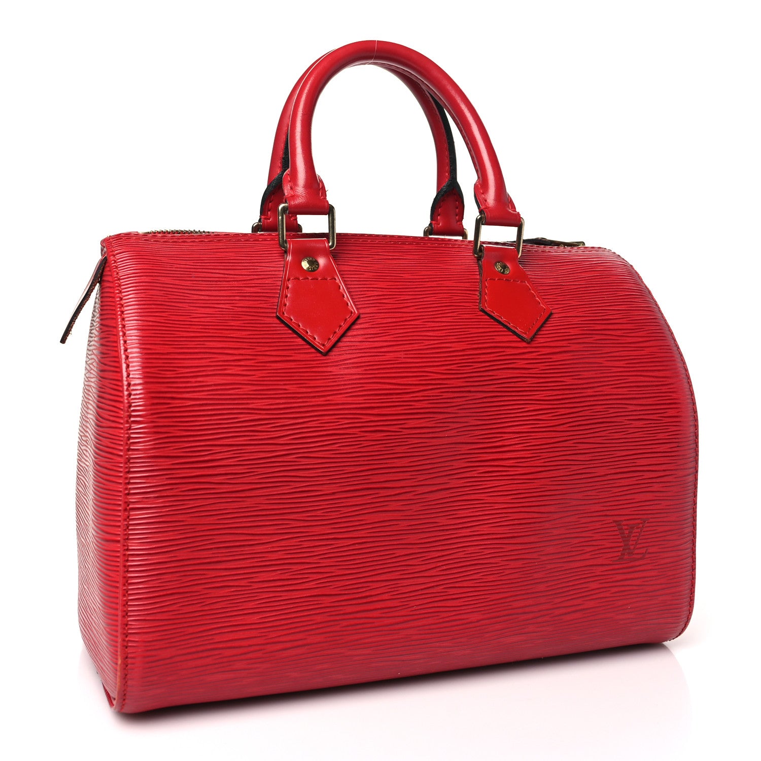 Louis Vuitton Epi Speedy 25 Castillan Red 4 of 15