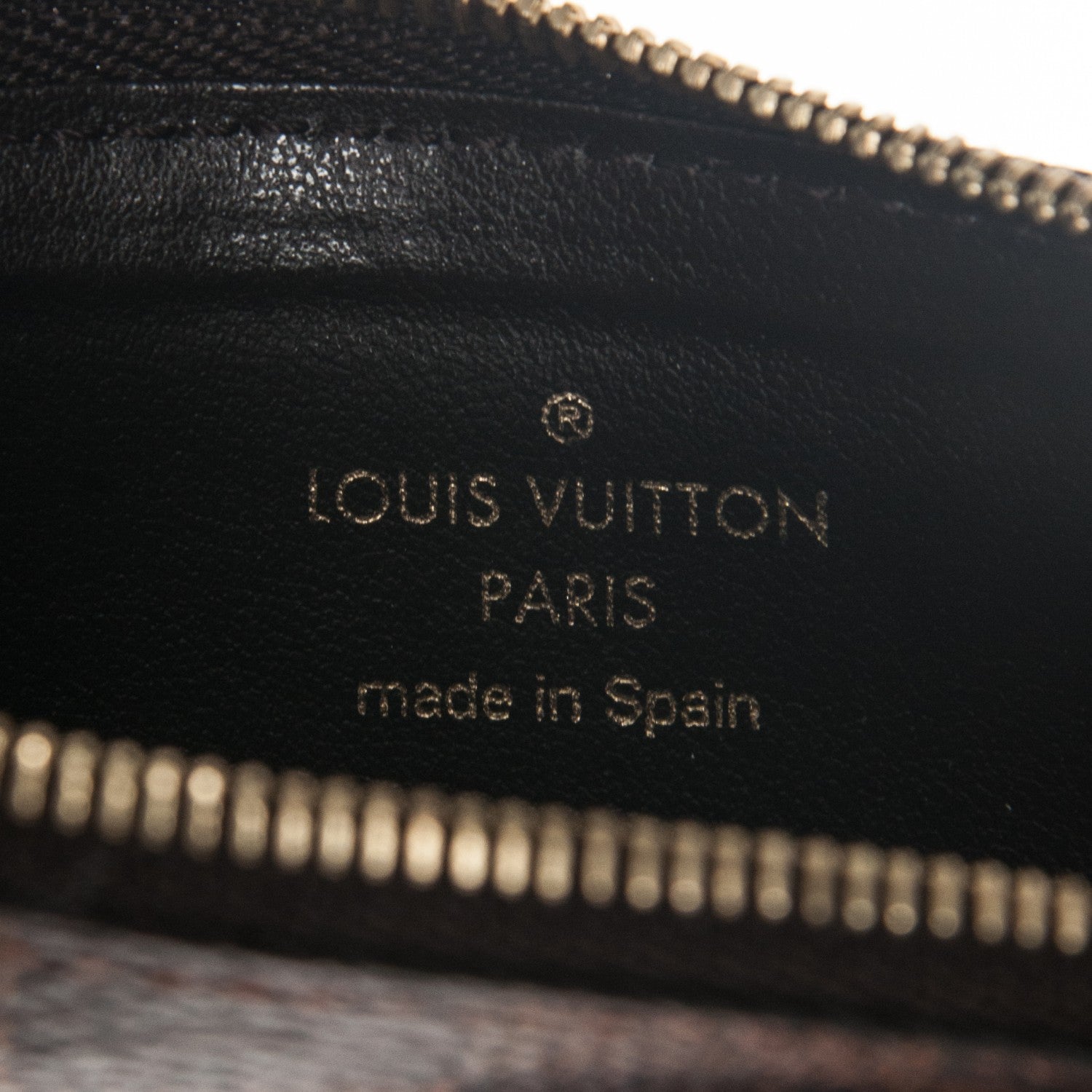Louis Vuitton Damier Ebene Felicie Chain Wallet Zippered Insert 6 of 6