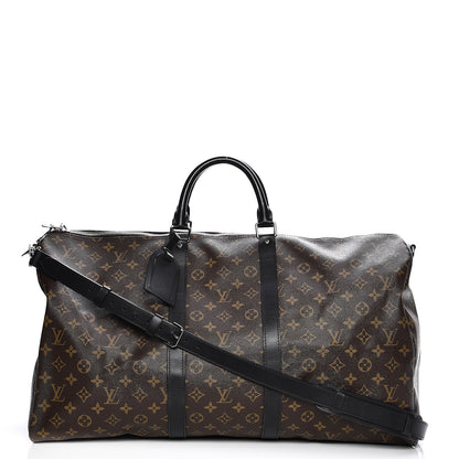 Louis Vuitton Monogram Macassar Keepall Bandouliere 55 1 of 7