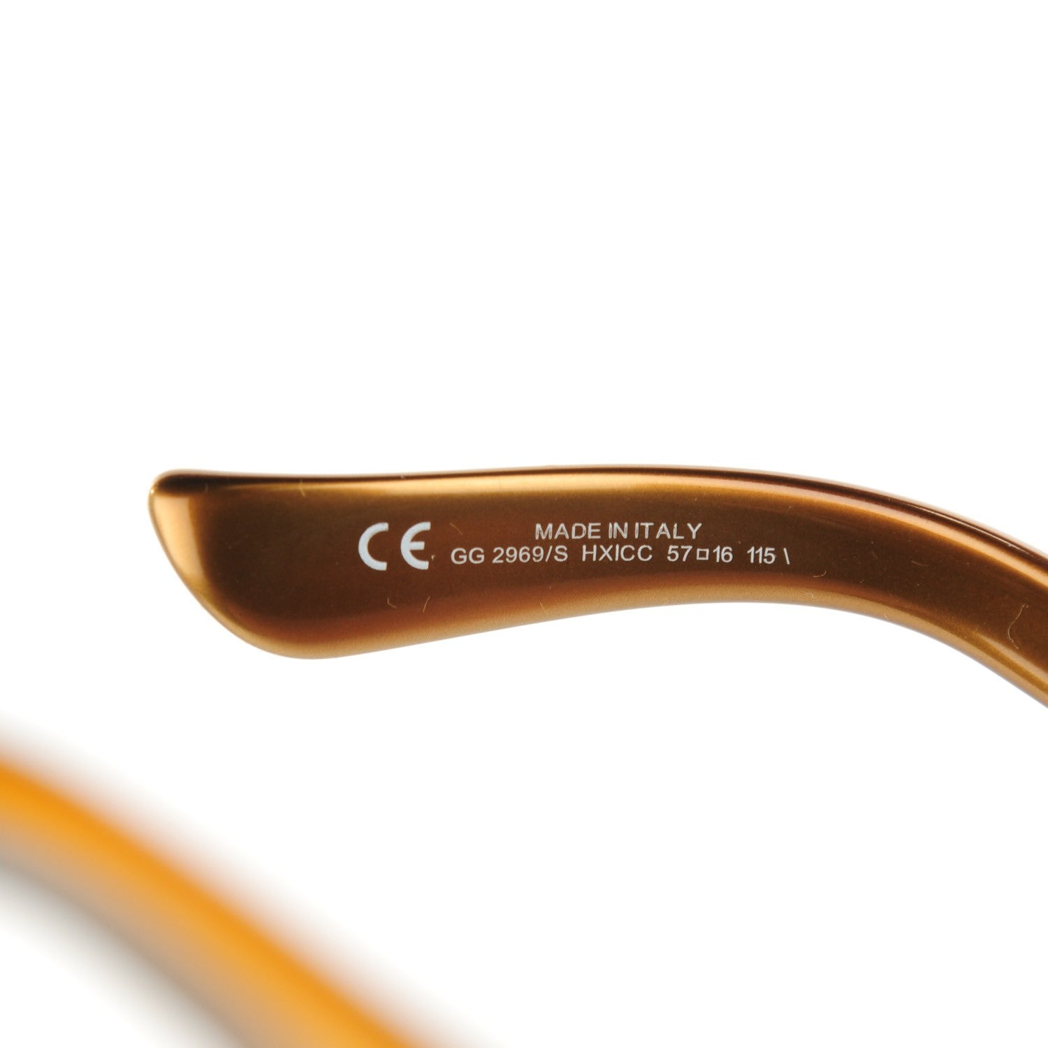 Gucci Bamboo Horsebit Sunglasses Tortoise GG 2969/S Brown 6 of 7