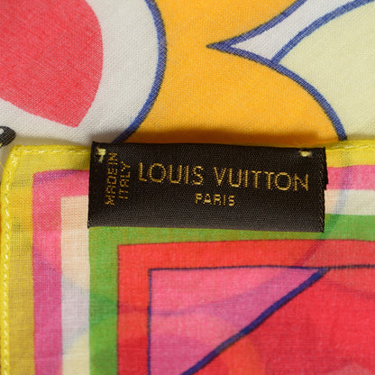 Louis Vuitton Monogram Multicolor Cotton Cosmic Blossom Bandana 4 of 5