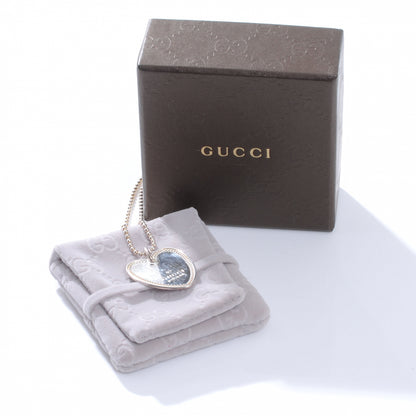 Gucci Sterling Silver Heart Tag Necklace 4 of 5