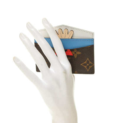 Louis Vuitton Monogram Tribal Mask Card Holder 2 of 7
