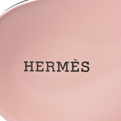 Hermes Suede Goatskin Womens Chypre Sandals Rose Porcelaine 6 of 8