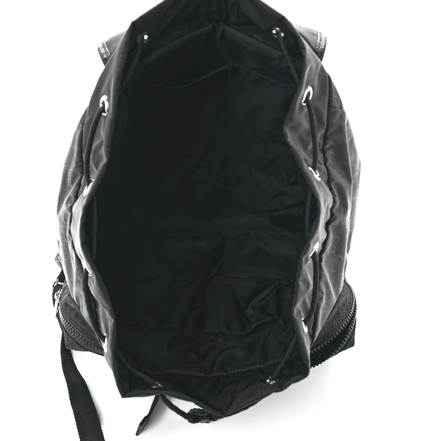 Nylon Monogram Medium Light Single Buckle Backpack Black