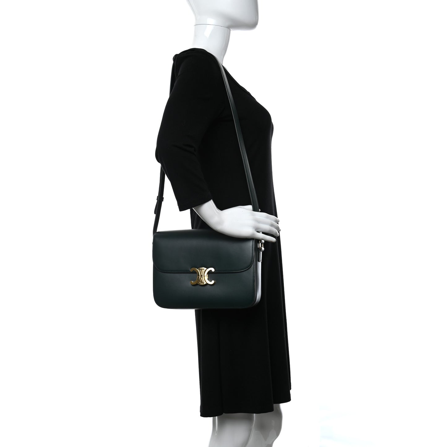 Shiny Calfskin Medium Triomphe Amazone