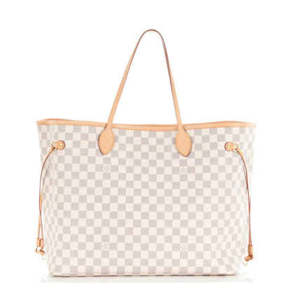 Louis Vuitton Damier Azur Neo Neverfull GM Rose Ballerine 1 of 7