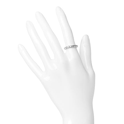 Tiffany Platinum Diamond 3mm Embrace Half Circle Band Ring 49 5 2 of 6