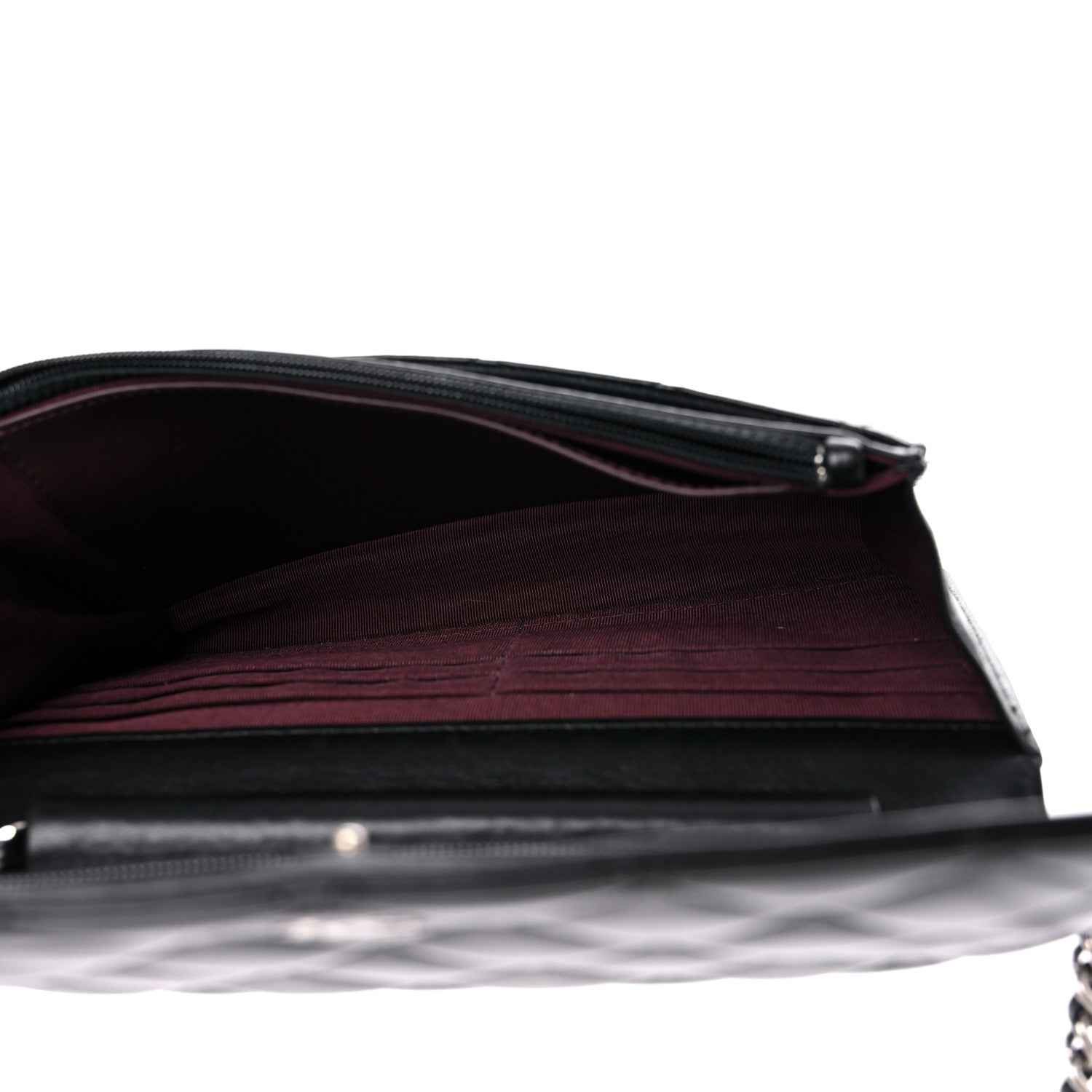 Chanel Lambskin Quilted Wallet On Chain WOC Black 5 of 16