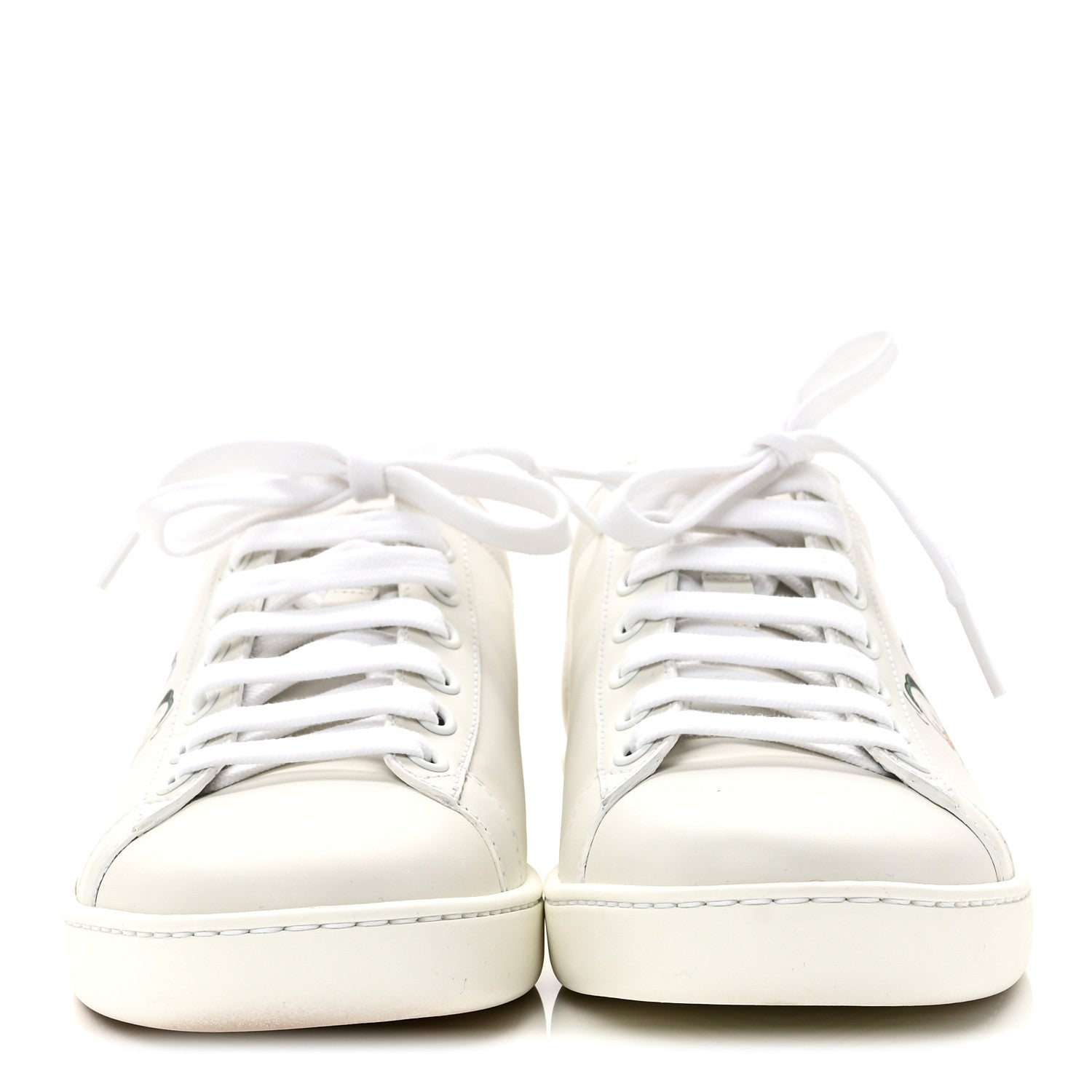 Gucci X DISNEY Calfskin Miro Soft Donald Duck Womens Ace Sneakers 37 White Bright Splash 3 of 10