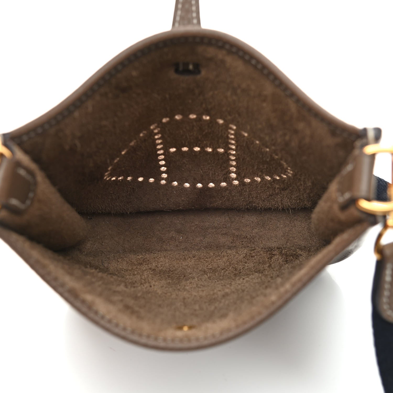 Hermes Taurillon Clemence Amazone Evelyne TPM Etoupe Bleu Indigo 5 of 9