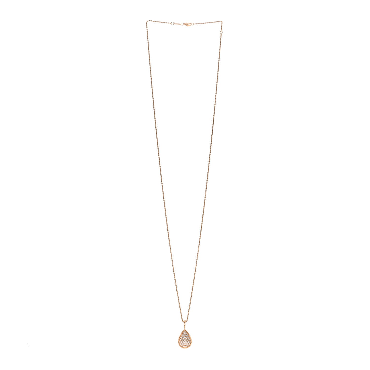 Boucheron 18K Yellow Gold Diamond L Serpent Boheme Necklace 3 of 4