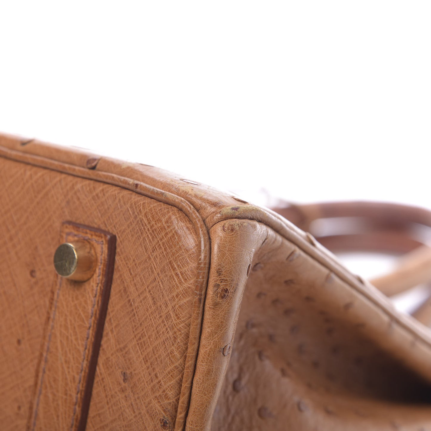 Ostrich Birkin 35 Gold