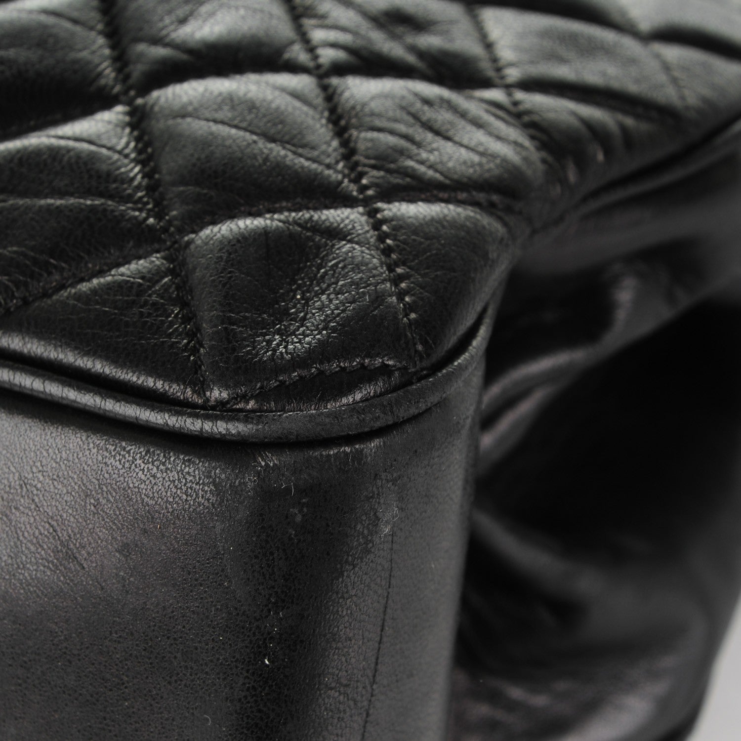 Chanel Lambskin Quilted Shoulder Bag Black 8 of 9