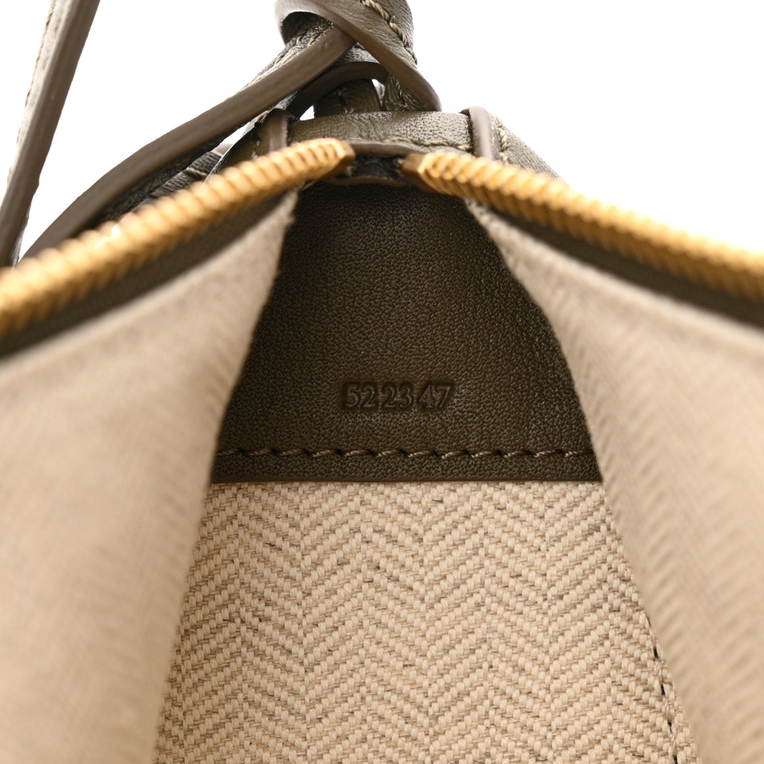 Loewe Calfskin Mini Hammock Hobo Dark Khaki Green 7 of 11