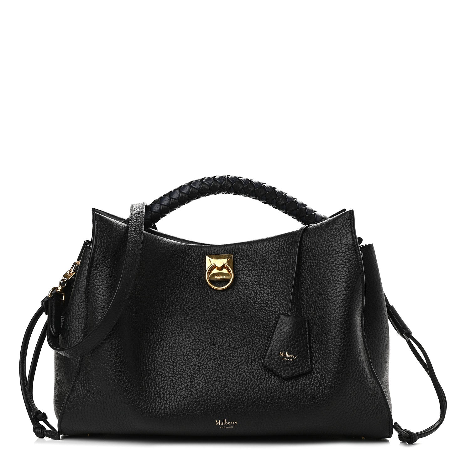 Mulberry Heavy Grain Iris Tote Midnight Black 1 of 8