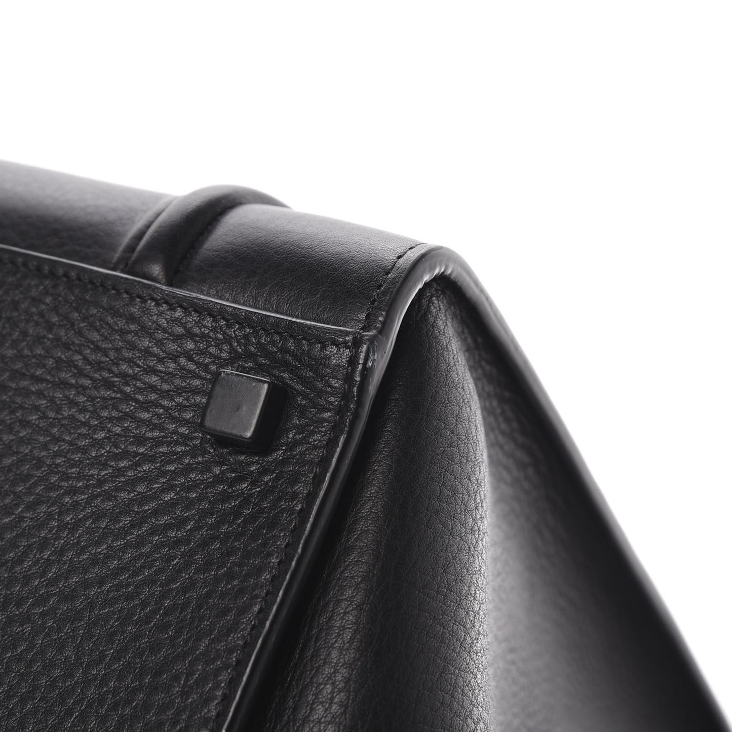 Supple Calfskin Large Phantom Luggage Black
