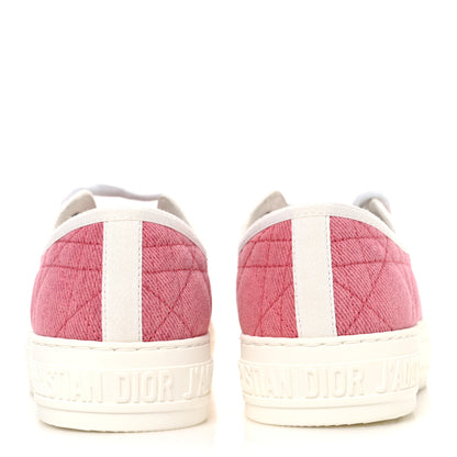 Christian Dior Canvas Cannage Walk 'N' Dior Low Top Sneakers 36.5 Taffy Pink 6 of 11