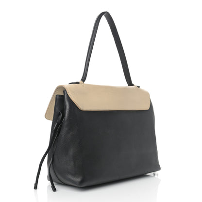 Louis Vuitton Calfskin Lockme MM Vanille Black 3 of 22