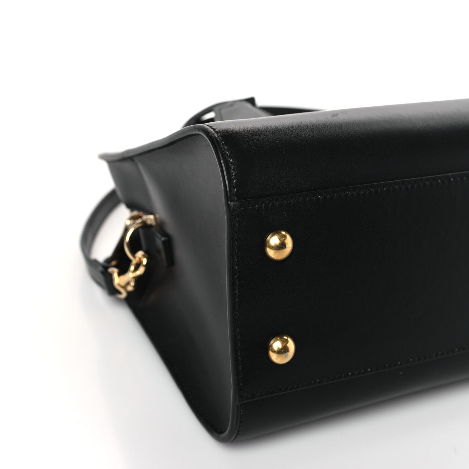 Saint Laurent Calfskin Monogram Baby Cabas Black 7 of 8